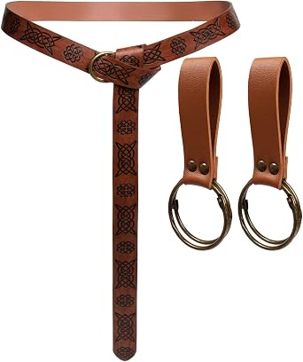 SUMGOGO Skirt Hikes Renaissance Medieval Keyring Belt Hook Loop Wrist Waistband Accessory Ren Faire LARP Cosplay Costumes