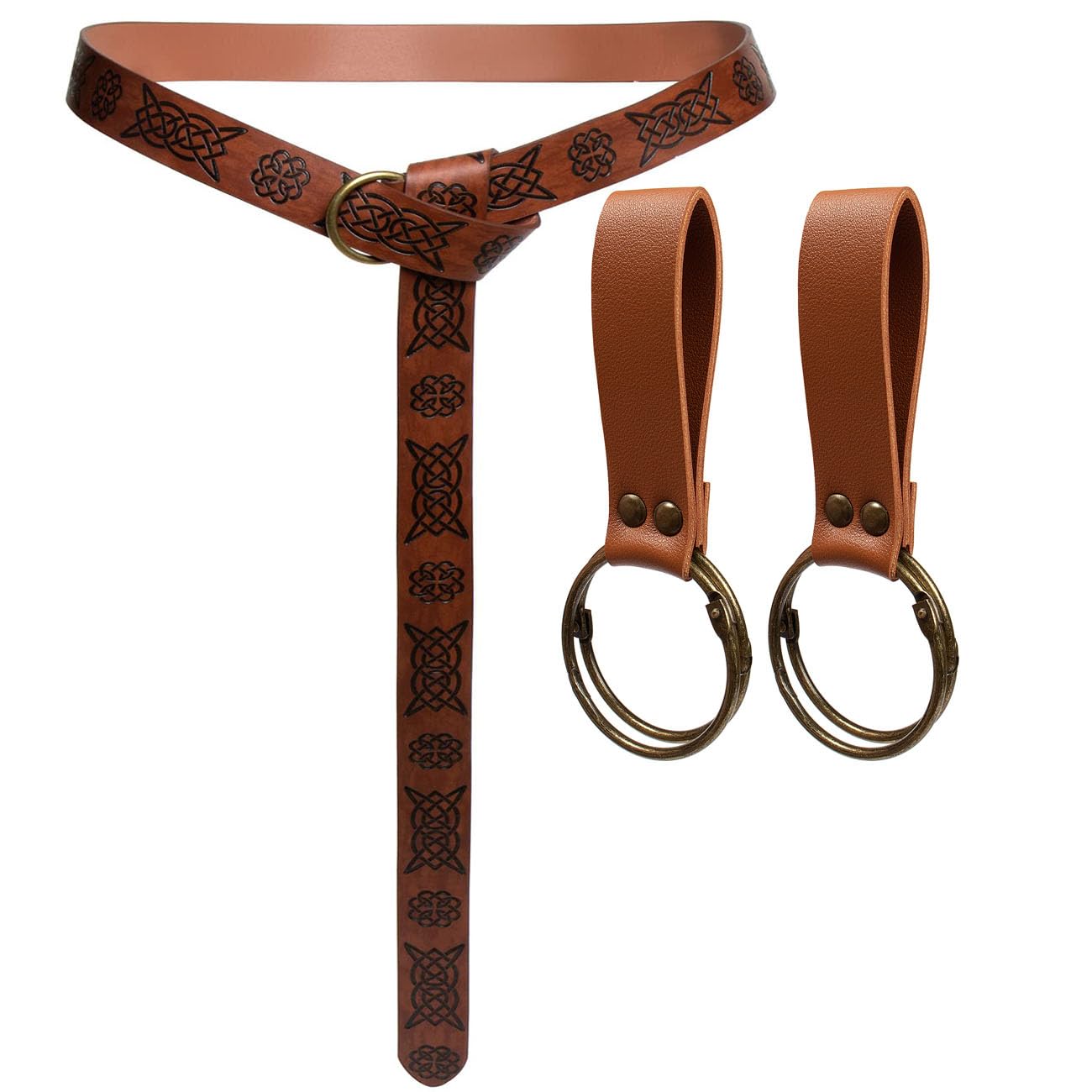 SUMGOGOSkirt Hikes Renaissance Medieval Keyring Belt Hook Loop Wrist Waistband Accessory Ren Faire LARP Cosplay Costumes