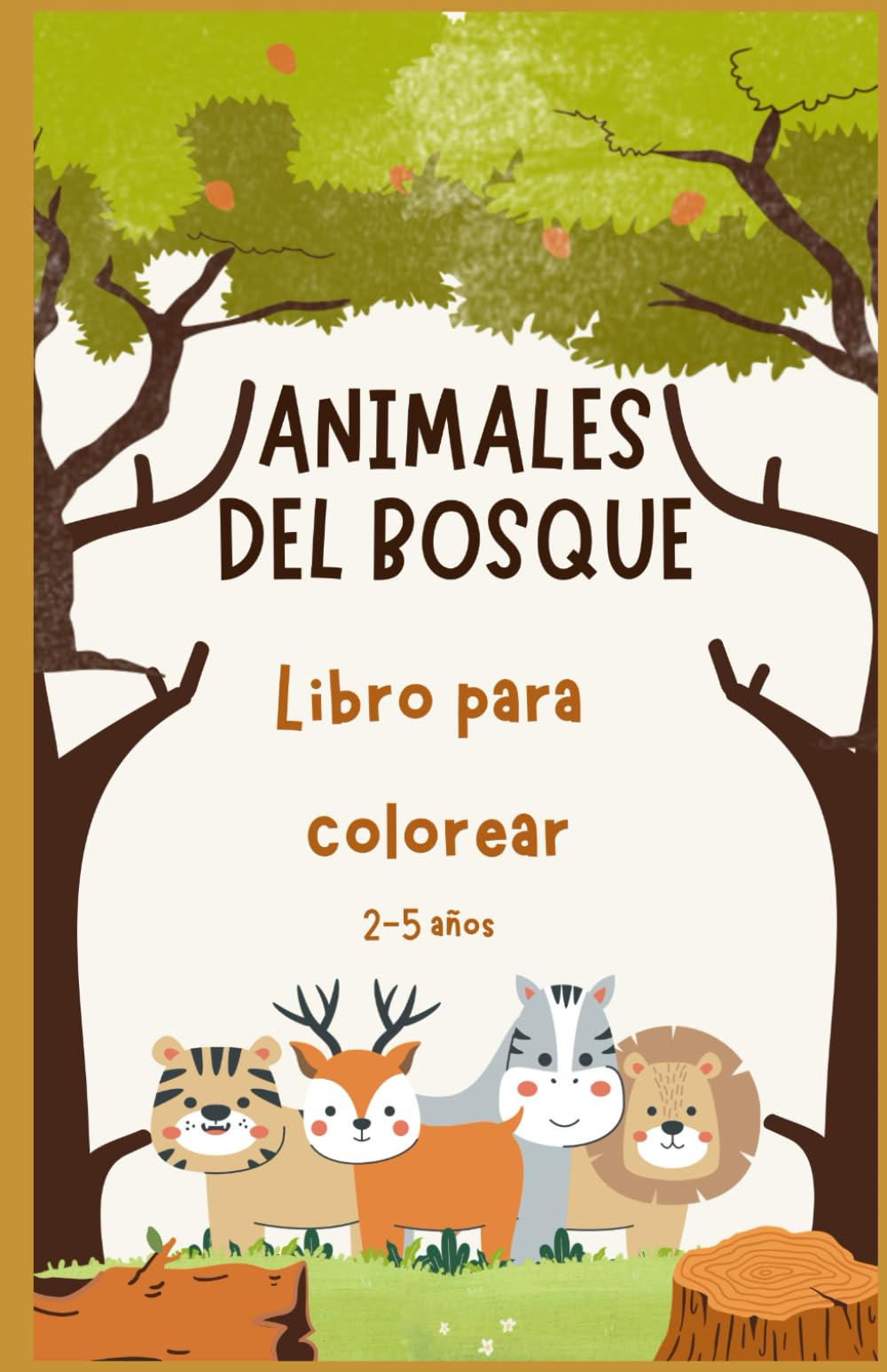 Animales del bosque: Libro para colorear