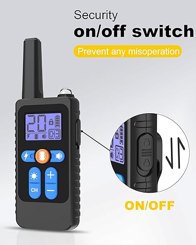 Miniatura 7 de Collar de choque para perro, collar de entrenamiento para perros con control remoto de 3300 pies, collar de entrenamiento electrónico recargable