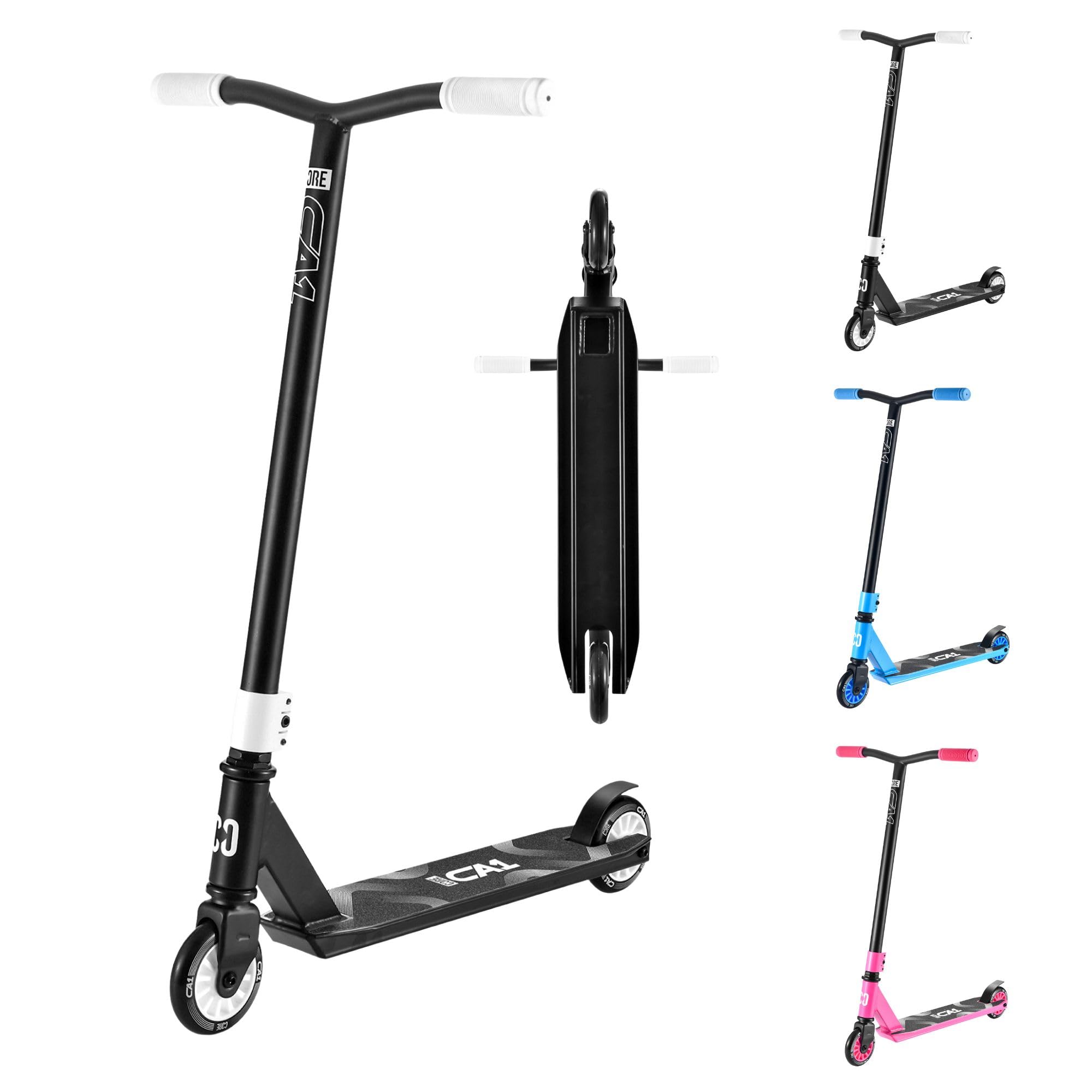 CORE CA1 Beginner Stunt Scooter - Scooter for Kids aged 6-12+, 360° Spin Kick Scooter for Tricks with 110mm Wheels - Pro Scooters For Teenagers & Kids - Black
