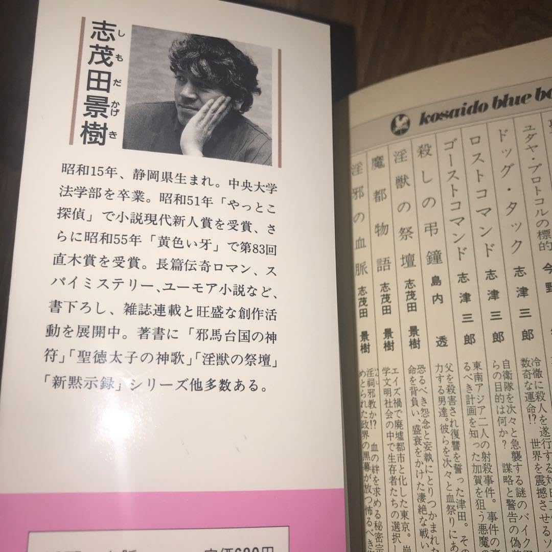 長編伝奇官能バイオレンス 『 淫邪の血脈 』志茂田景樹 絶版 【公式通販】