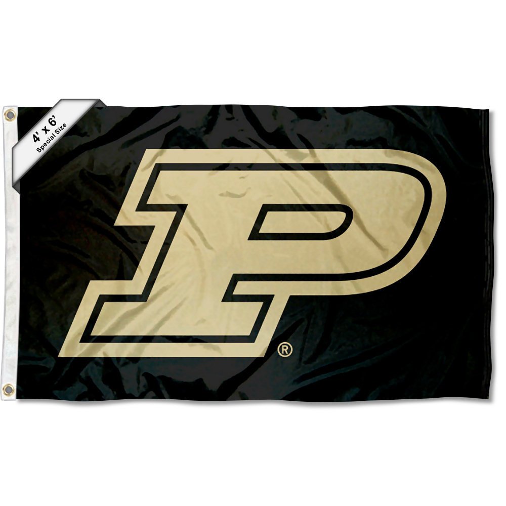 Purdue 4 ft x 6 ft Slanted P Flag
