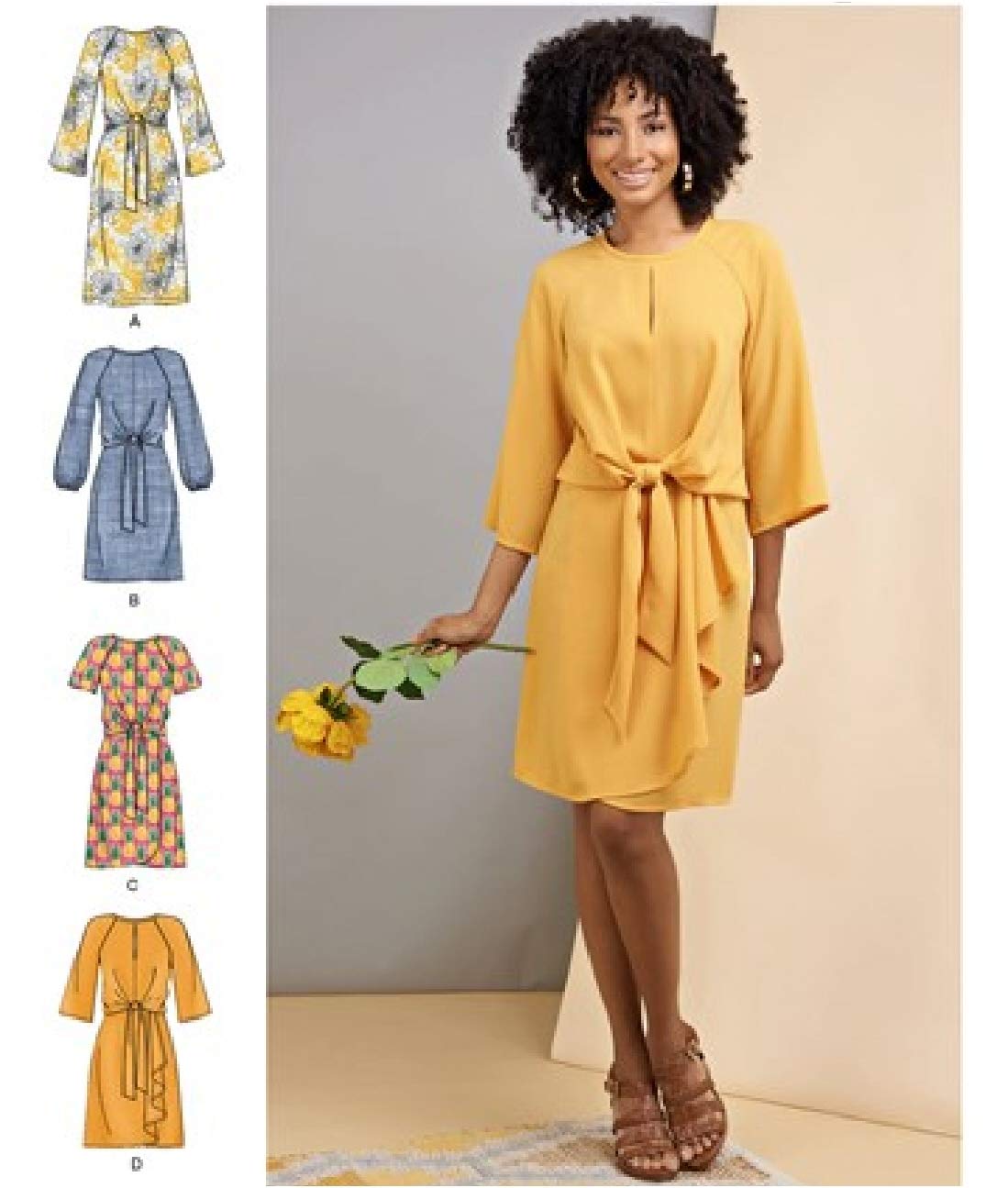 Patron de robe Simplicity R10120 style cache-cœur taille 32 à 40