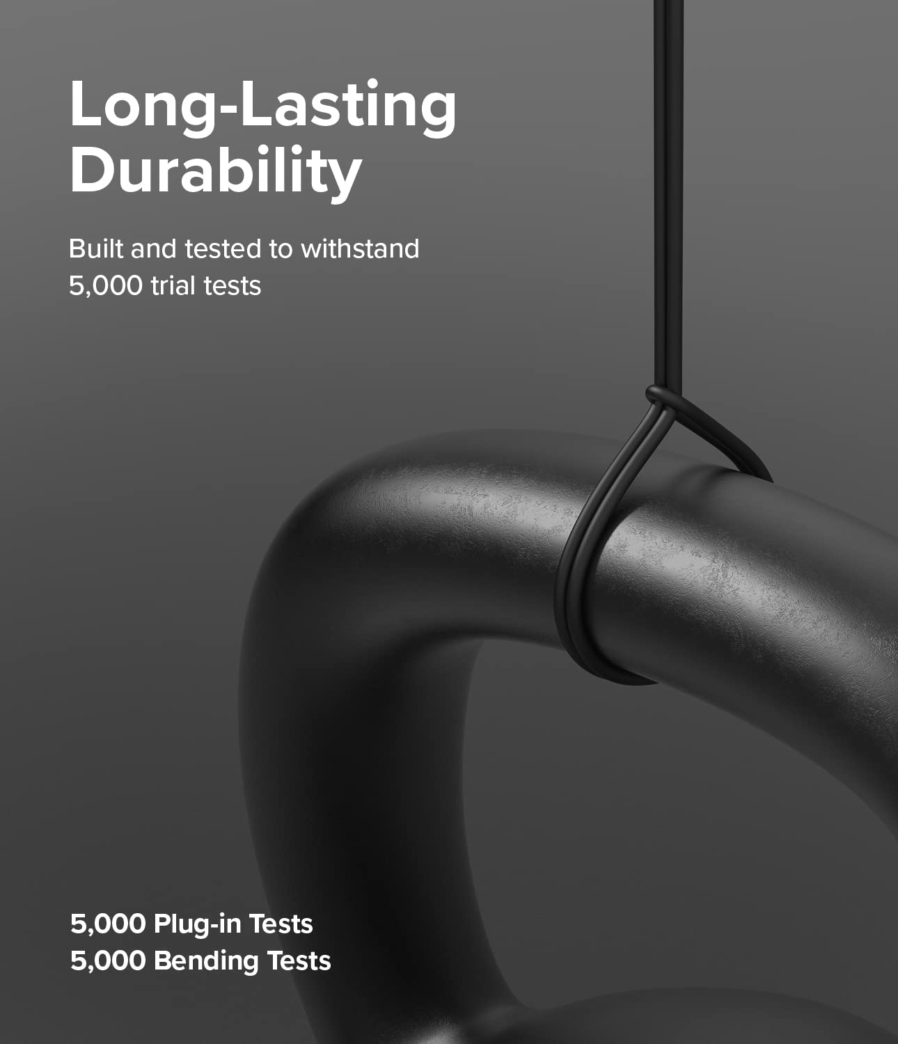 Ringke USB C to Lightning Pastel Cable (3.9 FT), USB Type C to Lightning Fast Charging Charger Cord Car Carplay Cable Compatible with iPhone, iPad, and AirPods - Black