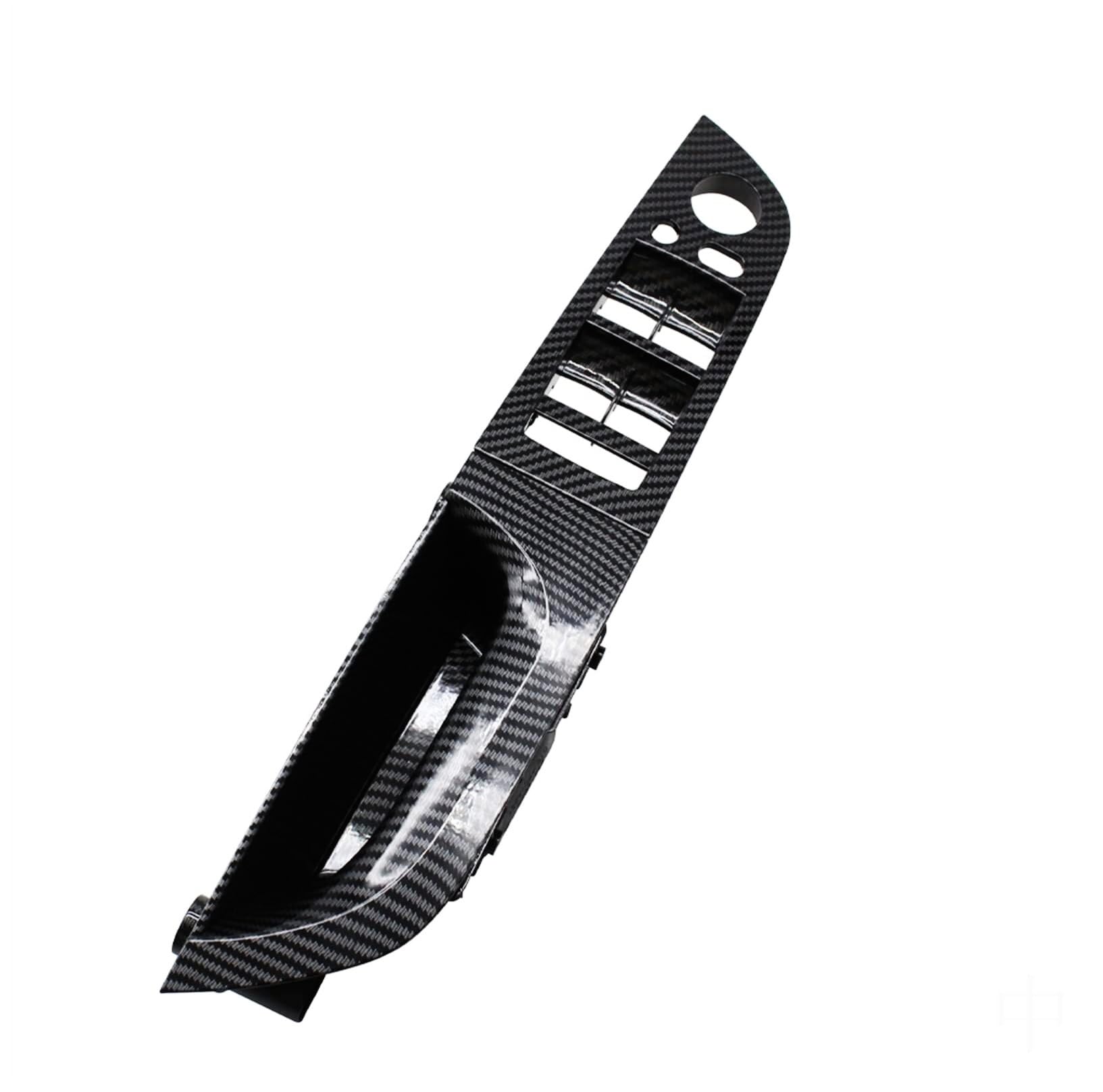 BLBNEZBZTY for BMW for 3 for Series E90 E91 2005-2013 Carbon Fiber Look Armrest Panel Door Handle Set Interior Door Handle Covers(35.5cm Lhd High Model Short)