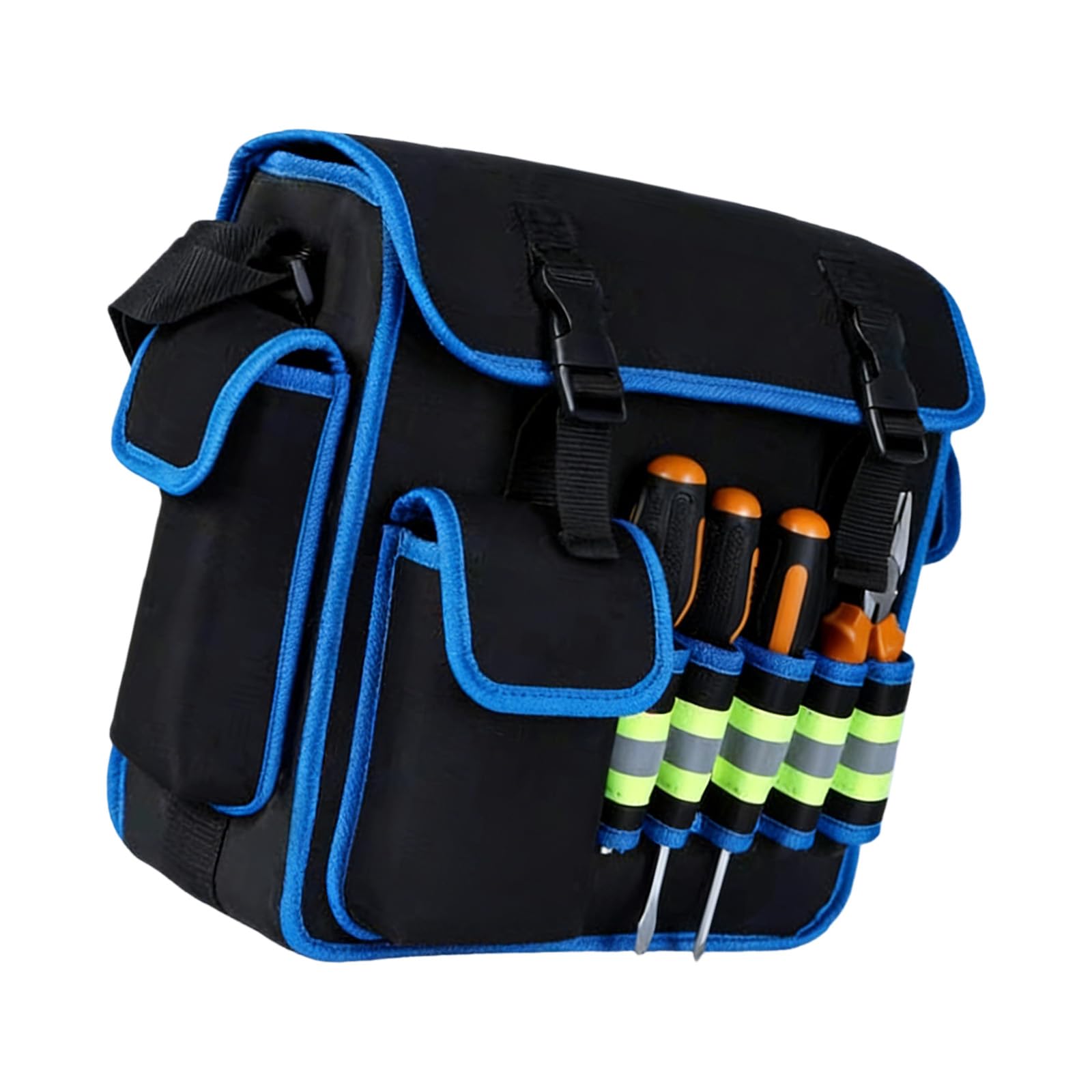 Panfhgfg Multicolor Mouth Tool Bags Heavy Duty Tool Storage Bag Large Capacity Utility Storage Organization For Electricians Organization