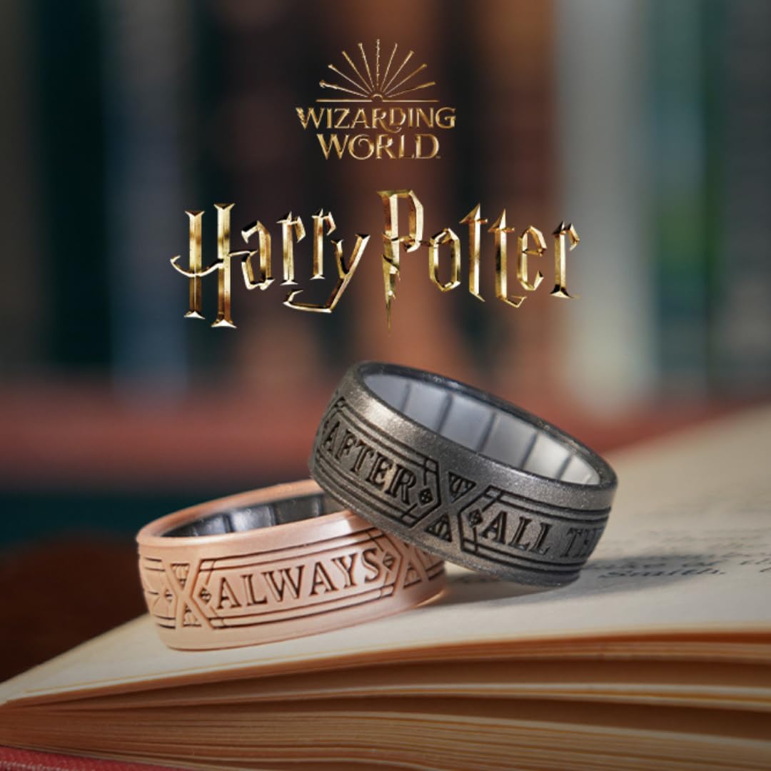 Enso Rings Wizarding World of Harry Potter Collection - Comfortable Silicone Rings - After All This Time - Size 9