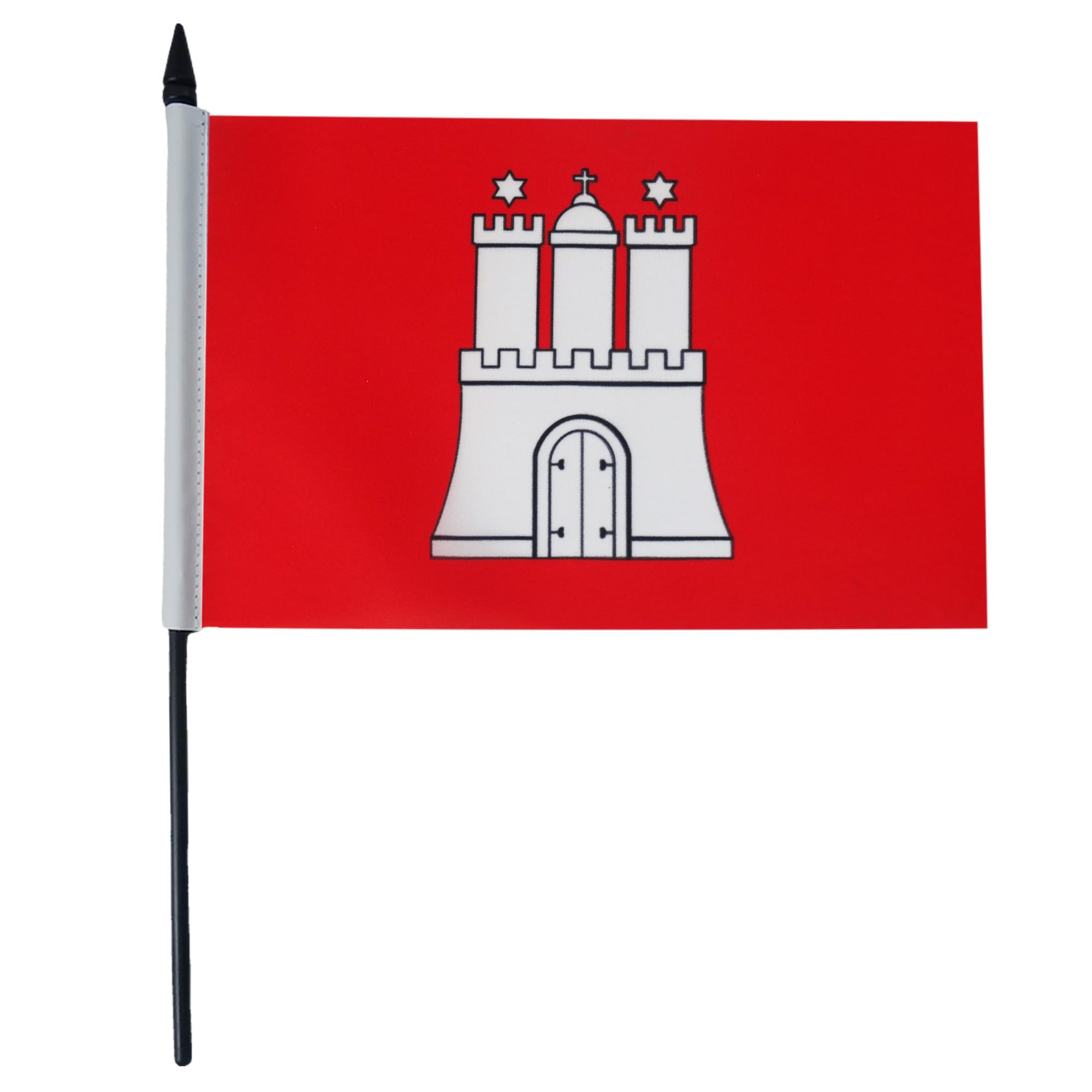 AZ FLAG Bandiera Da Tavolo Amburgo 21x14 cm - Piccola Bandierina Land Di Hamburg - Germania