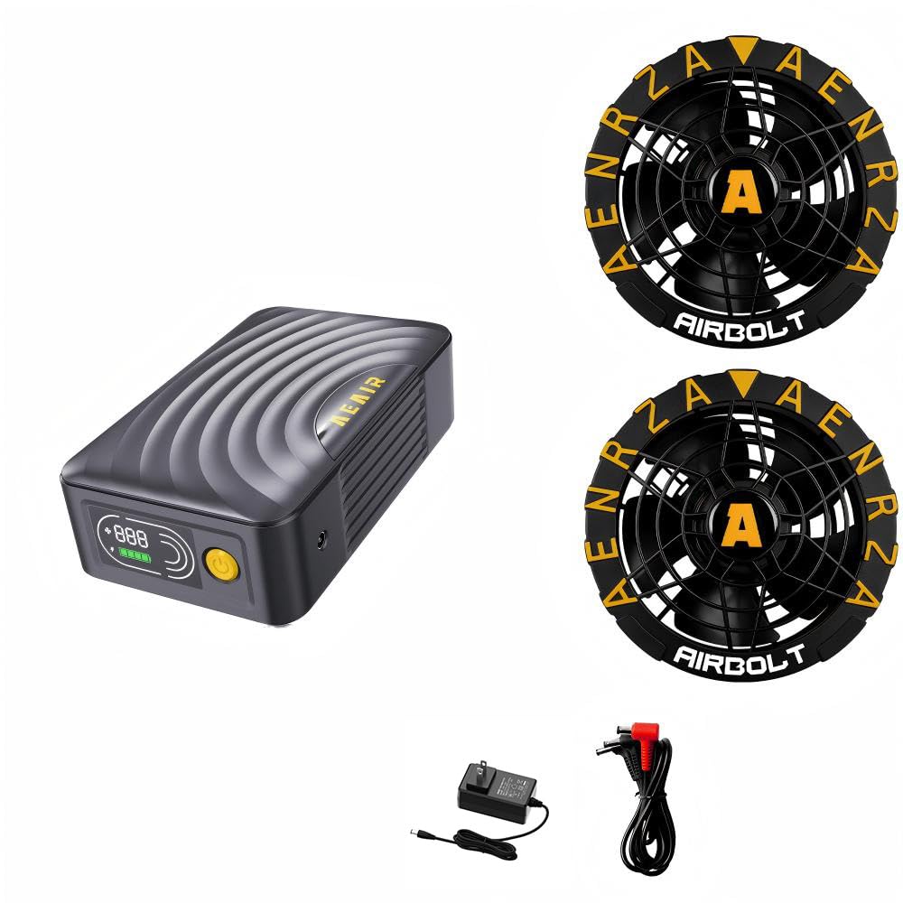 Amazon.co.jp: 52V出力 ファンバッテリーセット 空調作業服用 46500mAh