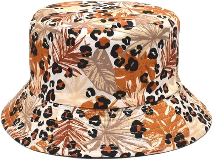 Chapeau Cloche Pliable Femme Imprimé Chèvre - Léger, Respirant, Idéal Plage, Golf, Pêche, Voyages - Unisexe Noir Taille Unique