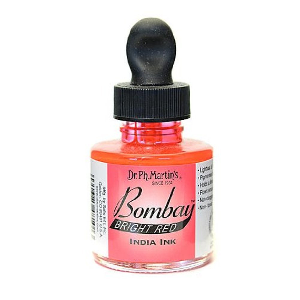 Dr. Ph. Martin'sDr. Ph. Martin's Bombay India Ink, 1.0 oz, Bright Red
