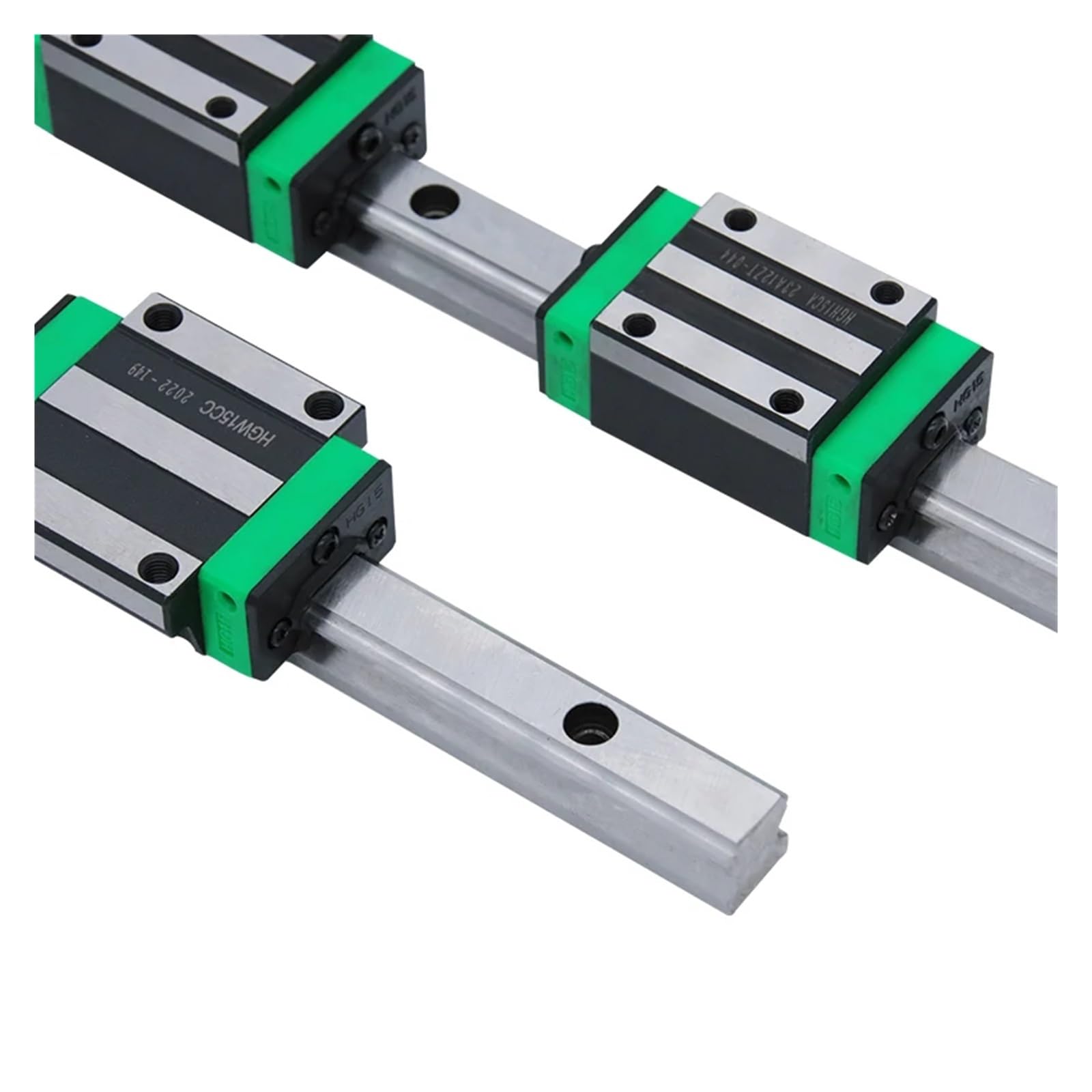 2pc HGR15 HGR20 Square Linear Guide Rail 100-550mm + 4pc HGH15CC HGH20CC For CNC Router Engraving catholic(2 HGR20 4HGH20CC,450mm)