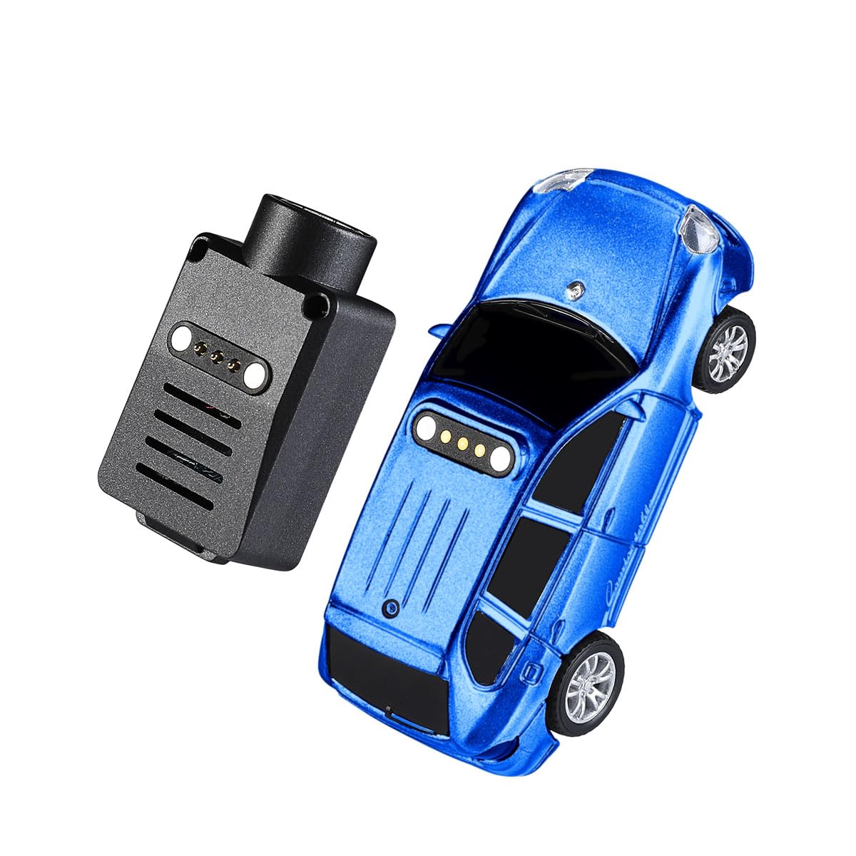 WL 1/64 Mini Coche RC, Controlado por APP, Totalmente Proporcional Cámara FPV Coche Con Módulo WiFi Y 3 Modos De Velocidad, Entusiastas RC (RTR/Azul)