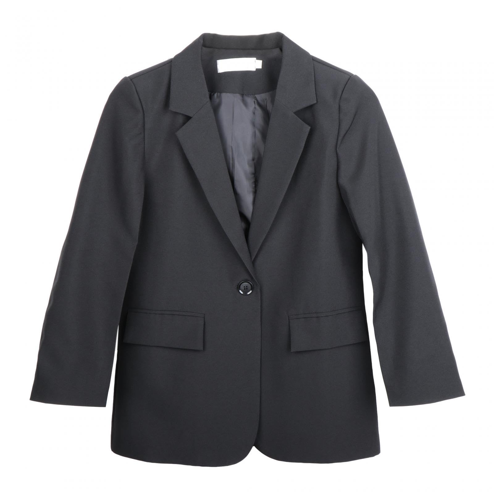 zoomella Womens Casual Jackets Open Front Long Sleeve Lightweight Lapel Button Jacket L|Coats & Jackets|Clothing Shoes & Accessories-picture-11