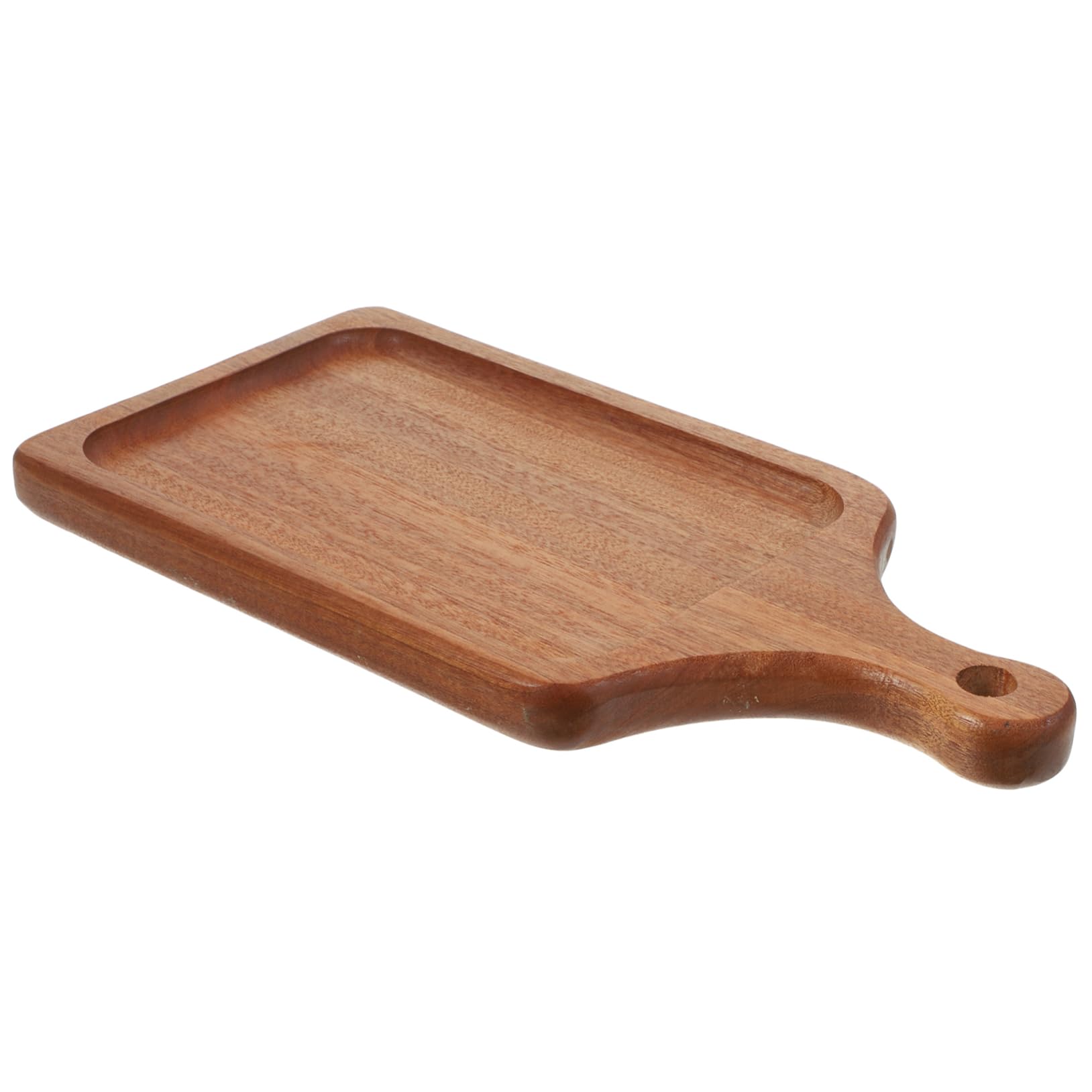 COLLBATH Natural Wood Steak Board Multi-purpose Serving Board Handle for Snacks Bread Pizza
