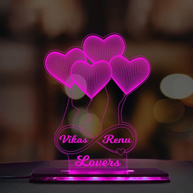 Buy Piku Cart Personalized 3D Illusion LED Table Lamp Gift For buy-piku-cart-personalized-3d-illusion-led-table-lamp-gift-for