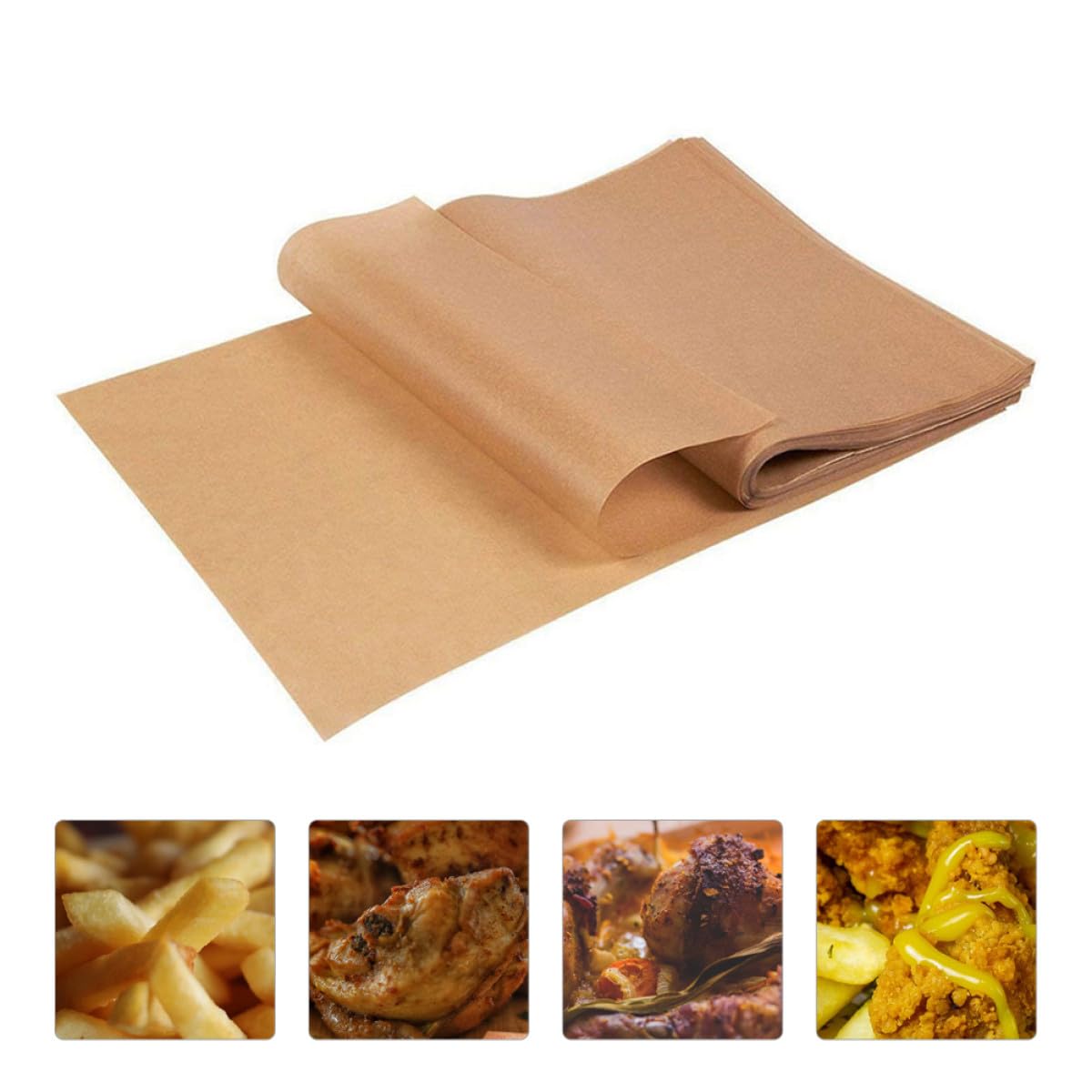 Backpapier für Zuhause Stoff Braun Antihaft für Backen