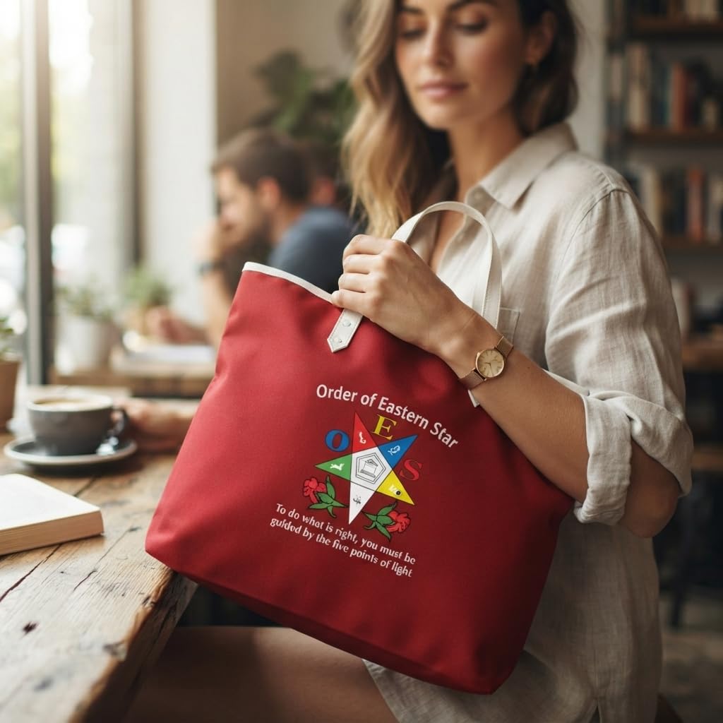 Order of the Eastern Star Tote Bag - OES Cordura Shoulder Bag