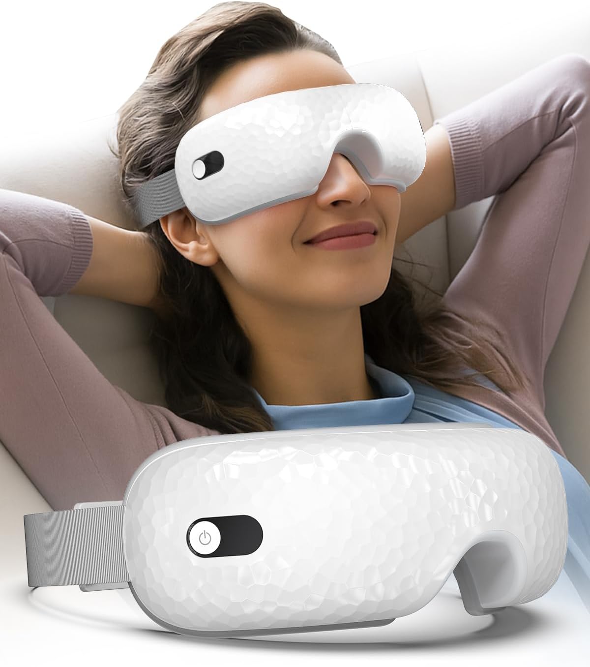 Eye Massager with Heat,Massaging Eye Mask Presents Birthday Gifts for Women mom Men him,Rrelaxing Eye Care Headache Massager Equipment for migraines Relax eyeris Eye Massager with Heat,Massaging Eye Mask Presents Birthday Gifts for Women mom Men him,Rrelaxing Eye Care Headache Massager Equipment for migraines Relax eyeris
