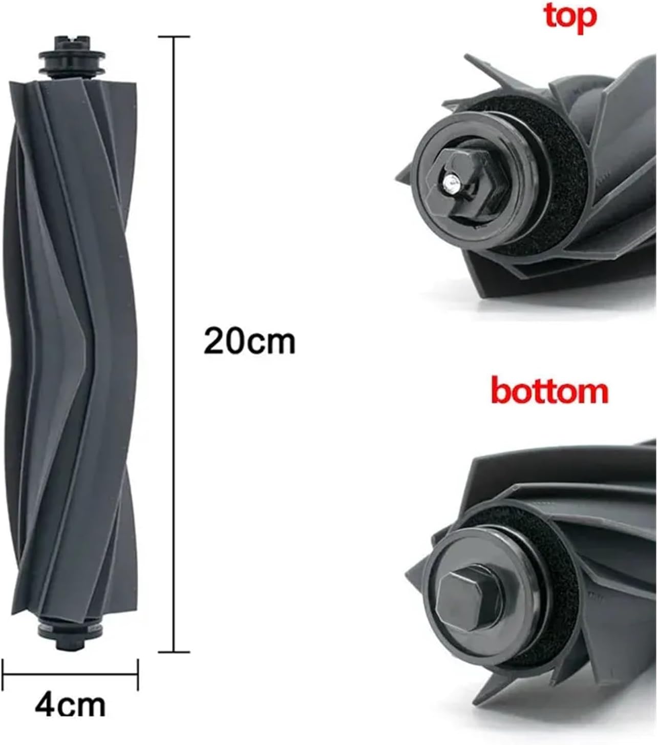 Vacuum Cleaner Main Side Brush Hepa Filter Mop Dust Bag，Compatible for Dreame L20 Ultra / X20 Pro Replacement Parts(Color:As Shown a)