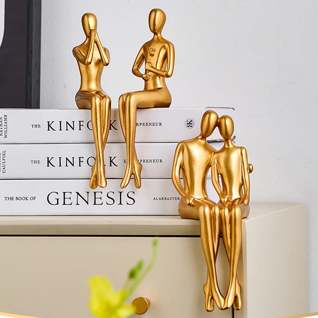 Standbeeld Decor Esthetisch, Beeldjes Home Decor Boho, Hars Kleurrijke Vrouwen Boekenplank Decor Accessoires Abstracte Sculptuur Kunst Decoraties Voor Woonkamer Tafel Tuin Decoraties Voor Vrouwen