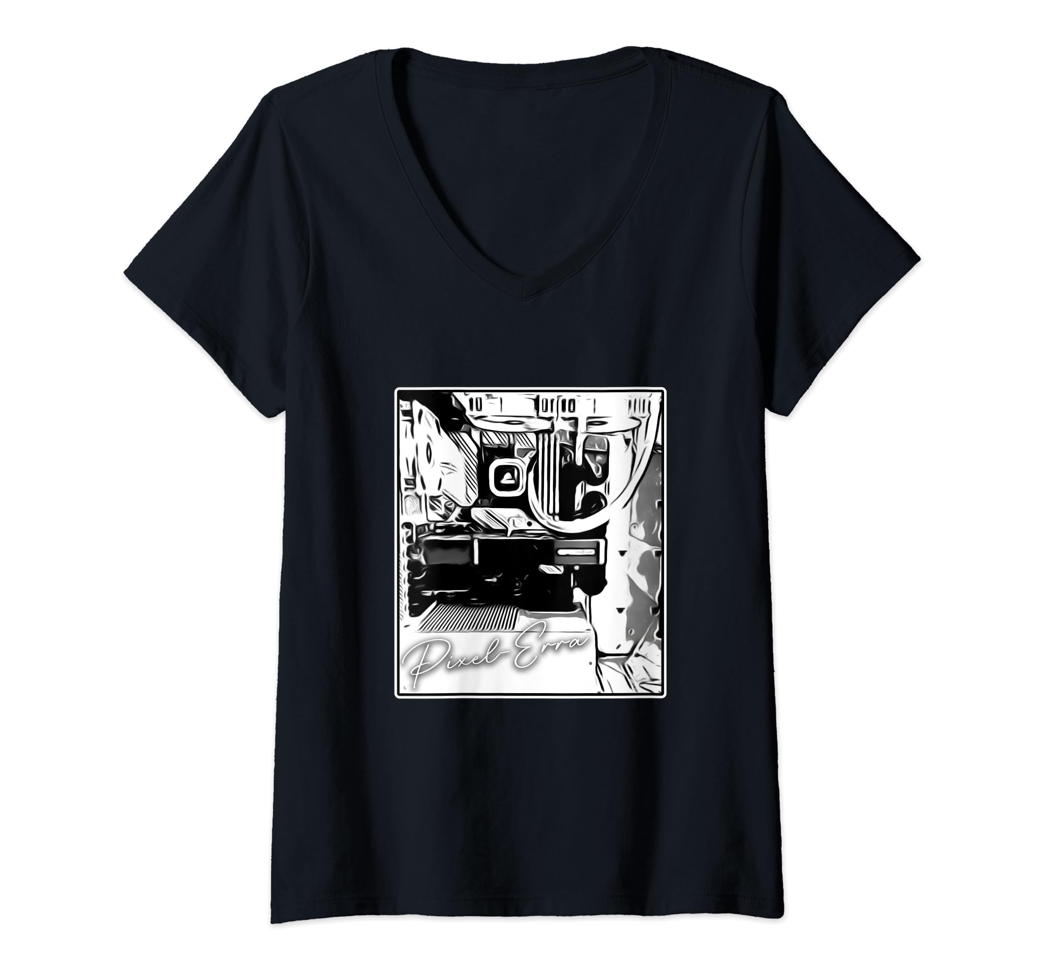 Pixel ErraWomens PC Component Internals V-Neck T-Shirt