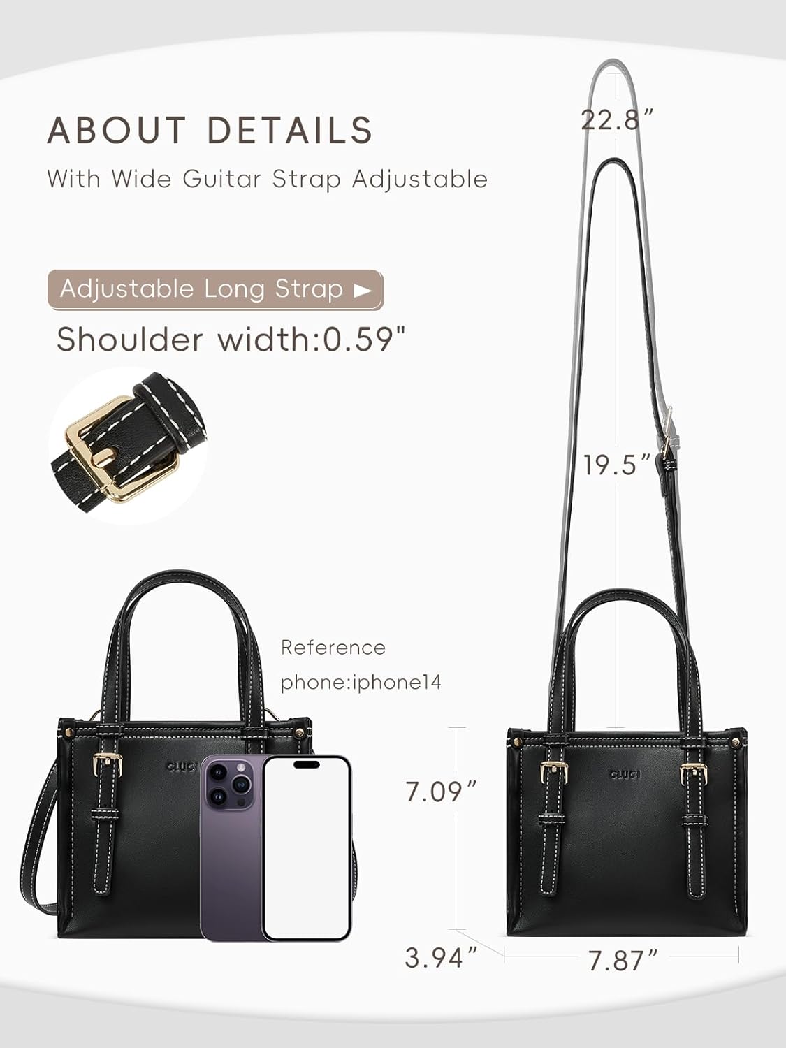 CLUCI Corduroy Tote Bag For Women Casual Zipper Tote Fashion Shoulder Handbag Hobo Bag - Image 3