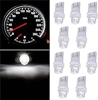 Vista 4 de Paquete de 10 bombillas LED blancas T10 168 194 para panel de instrumentos, tablero de luz de difusión