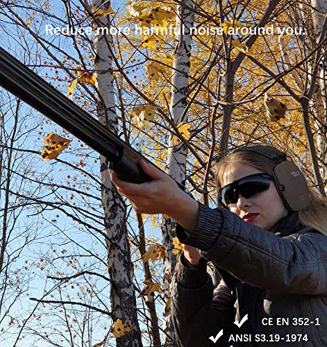Image of PROHEAR 016 NRR 26dB Shooting Ear Protection, Slim Passive Earmuffs