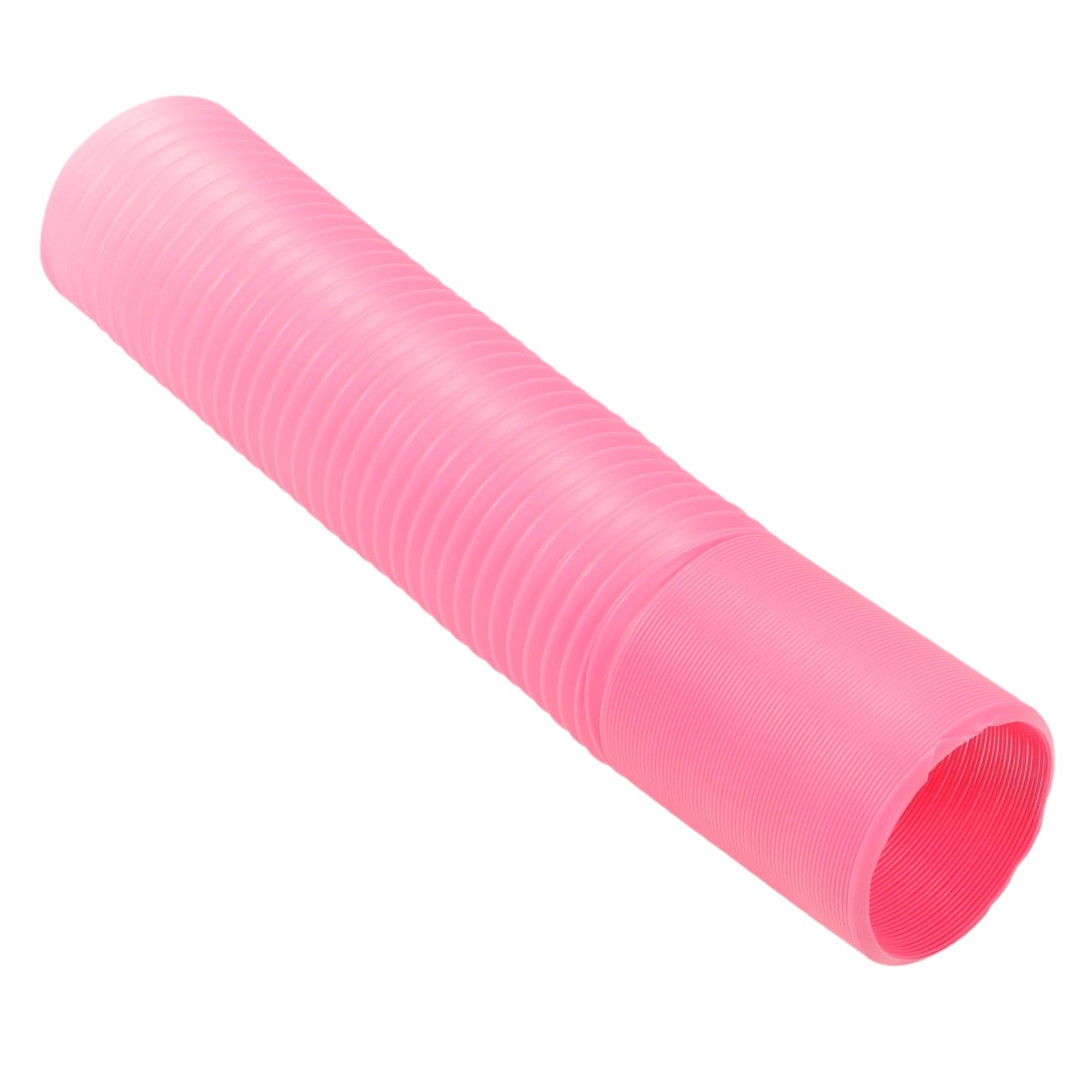 CLISPEED Pet Plastic Tube Tunnel for Small Animals Such as Gerbils and Rats, Lightweight Pink Exercise and Hiding Toy for Play and Bed Nest to Encourage Healthy Activity