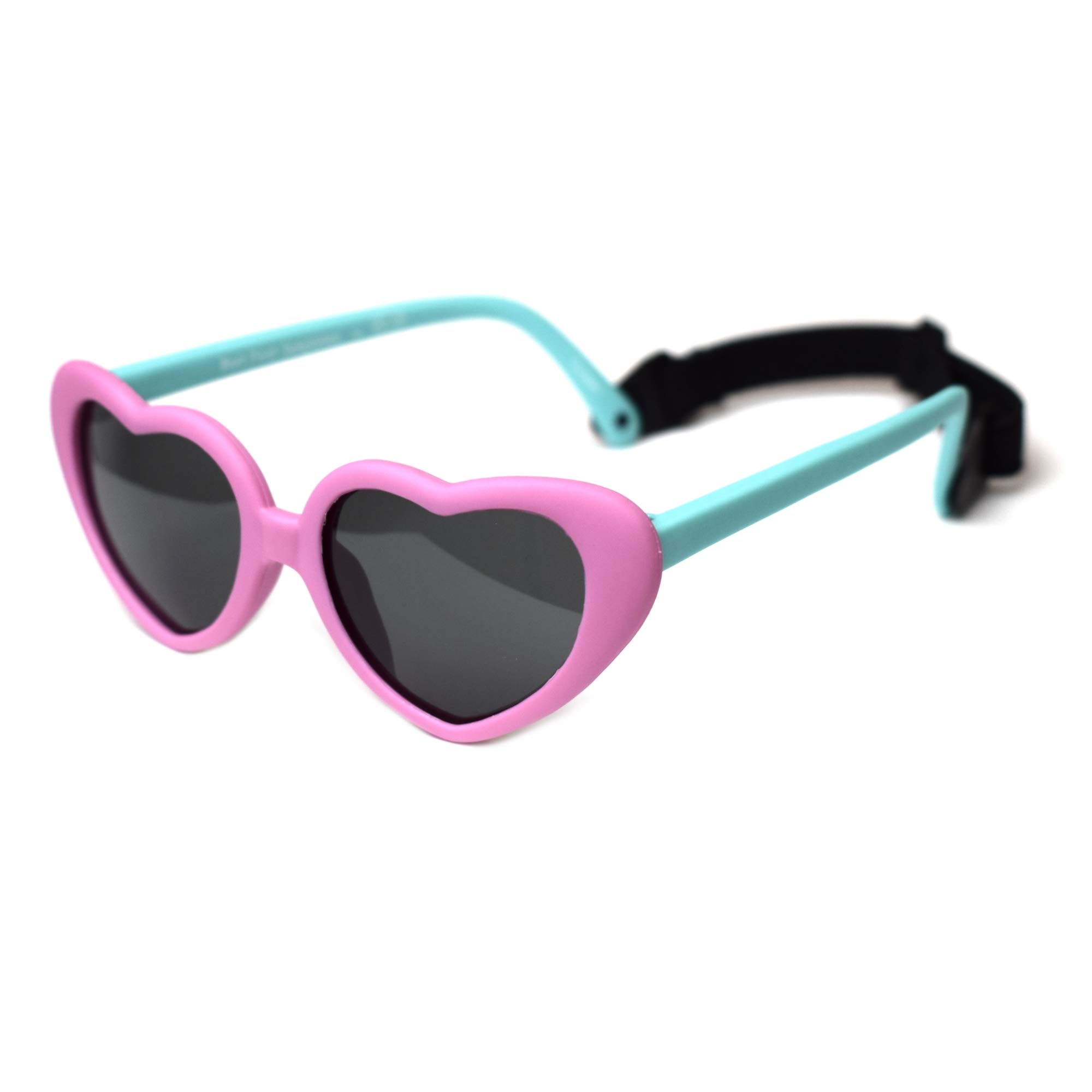 BIB-ON Sweetheart Straps– Infant, Baby, Toddler's First Sunglasses for Ages 0-3 Years