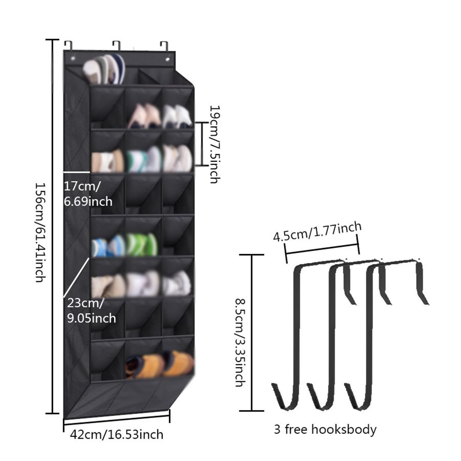 Organizer for scarpe sopra la porta, portascarpe sospeso for armadio