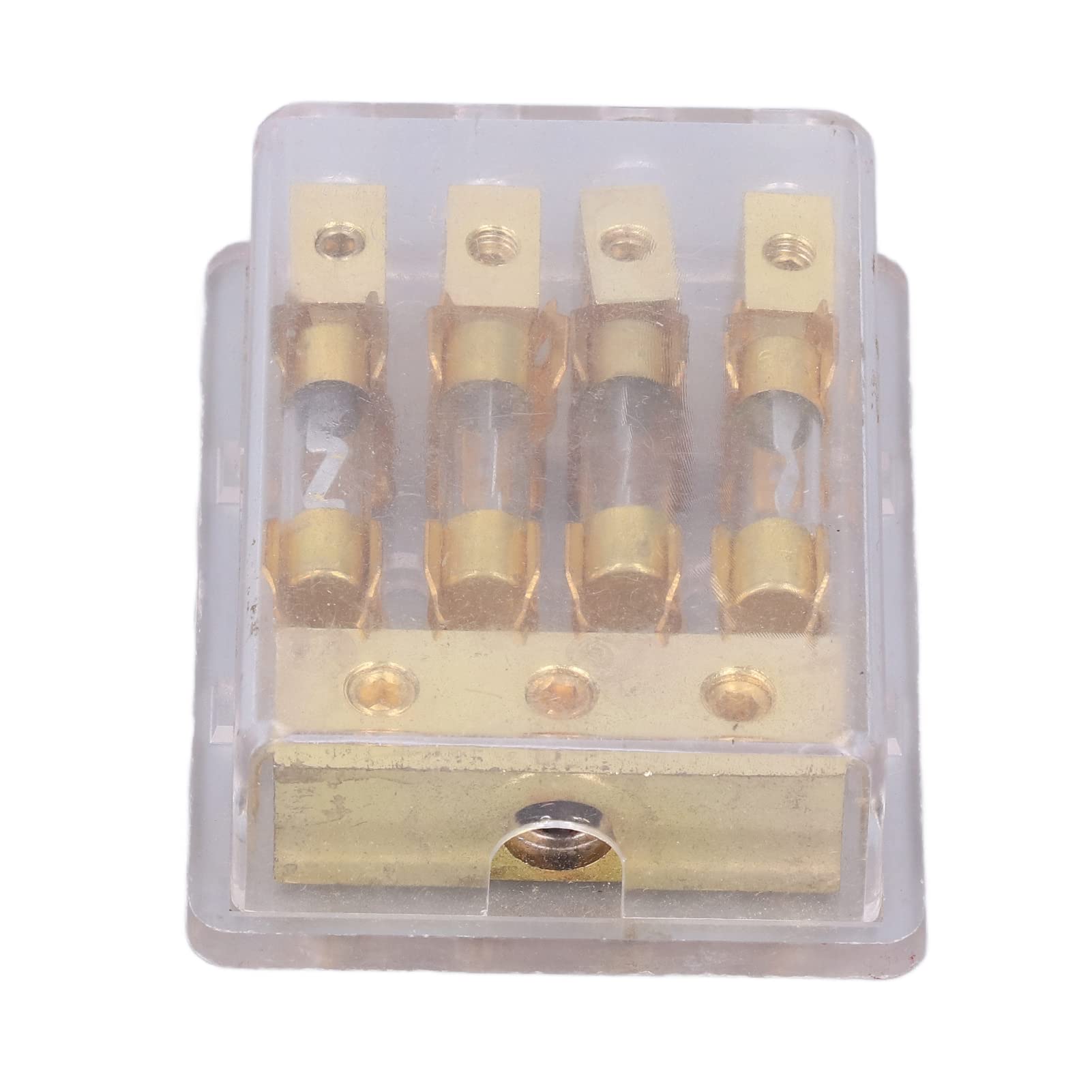 Bloc de Distribution D'alimentation, Abs+cuivre Bloc de Distribution D'alimentation Distributeur Audio de Voiture Distributeur au Sol 1 en 4 Porte-fusible 60a Bloc de Connexion Audio de Voiture 4 Dist