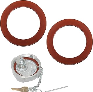 Viton Gaskets for Freightliner 1/4-Turn Fuel Caps, 600-100100 Gas Oil Tank Cover Seal O Ring Gaskets Protector Fit for #03-37017-000/002, Preventing Leak and Enhancing System-2pcs
