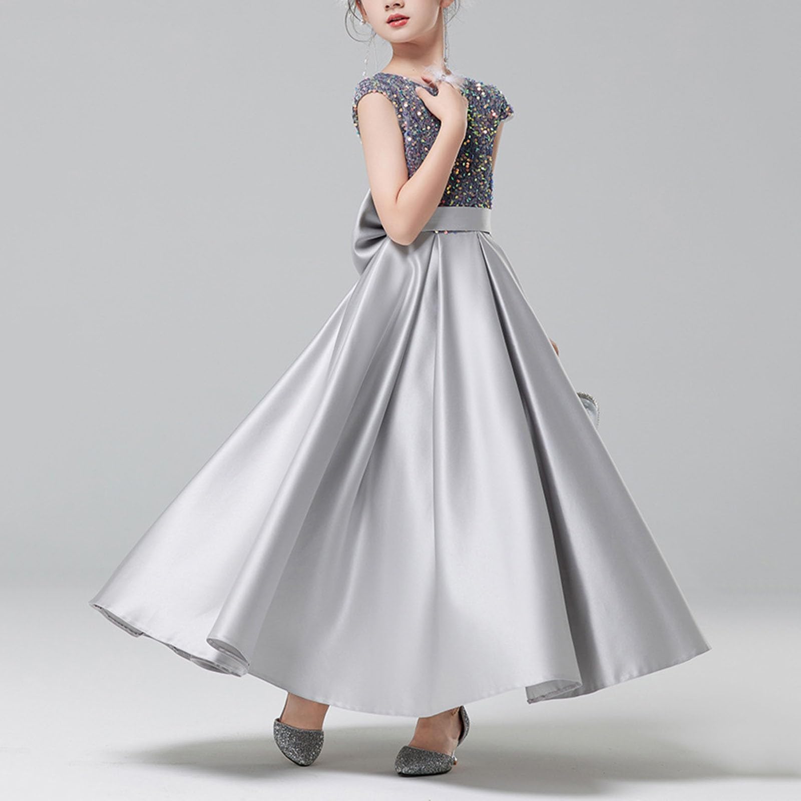 Sommerkleid Mädchen Kleider Sommer Kinder Freizeitkleid Leichte Mädchenkleider Kinderkleider Elegant Luftige Oktoberfest Karneval Partykleid Ärmelloses Tutu-Outfit Für Aufführungen Elegant