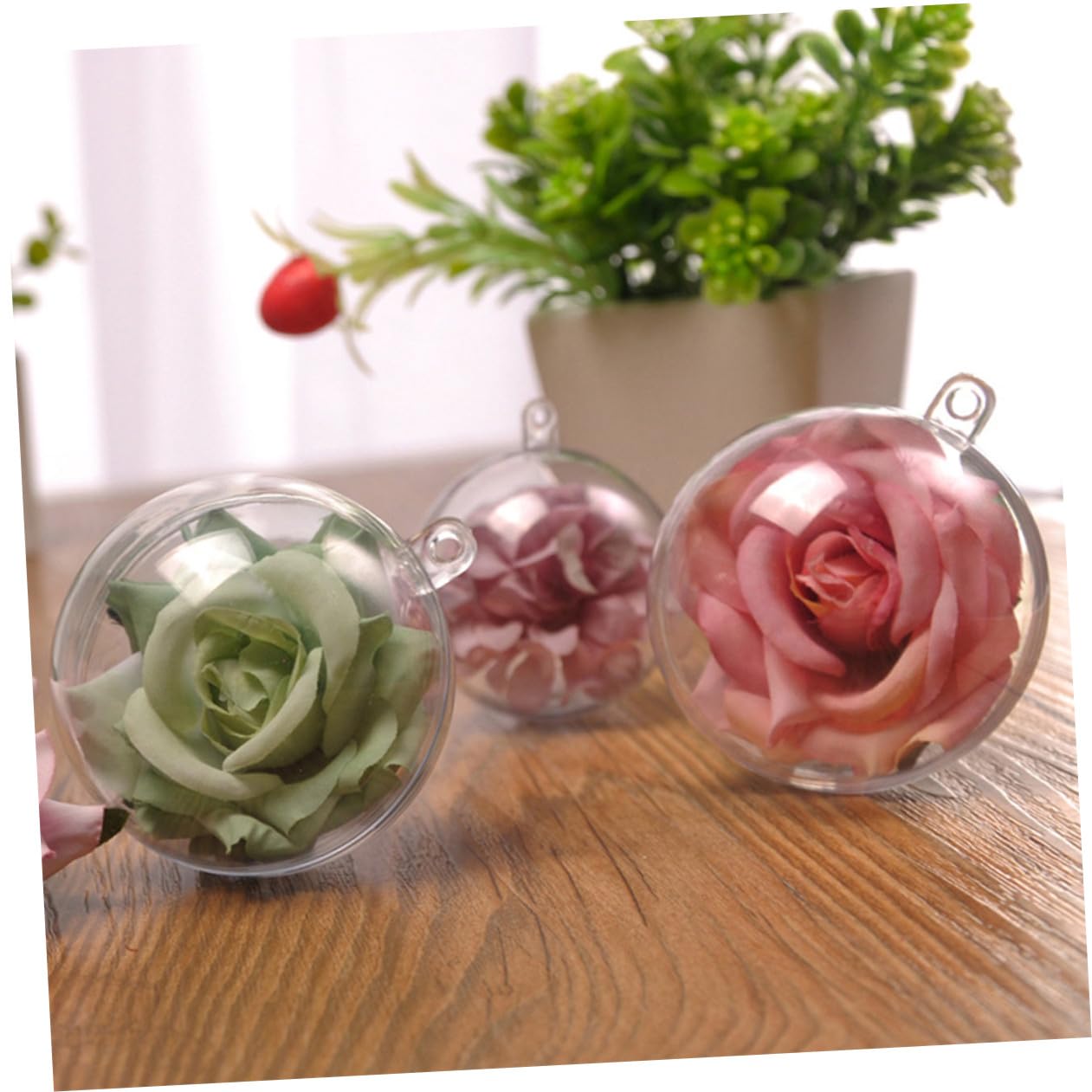 Alipis 40 Pz Palla vuota di Natale di natale fai da te ornamenti natalizi riempibili trasparenti palline trasparenti natale di decorazioni natalizie ornamenti natalizi