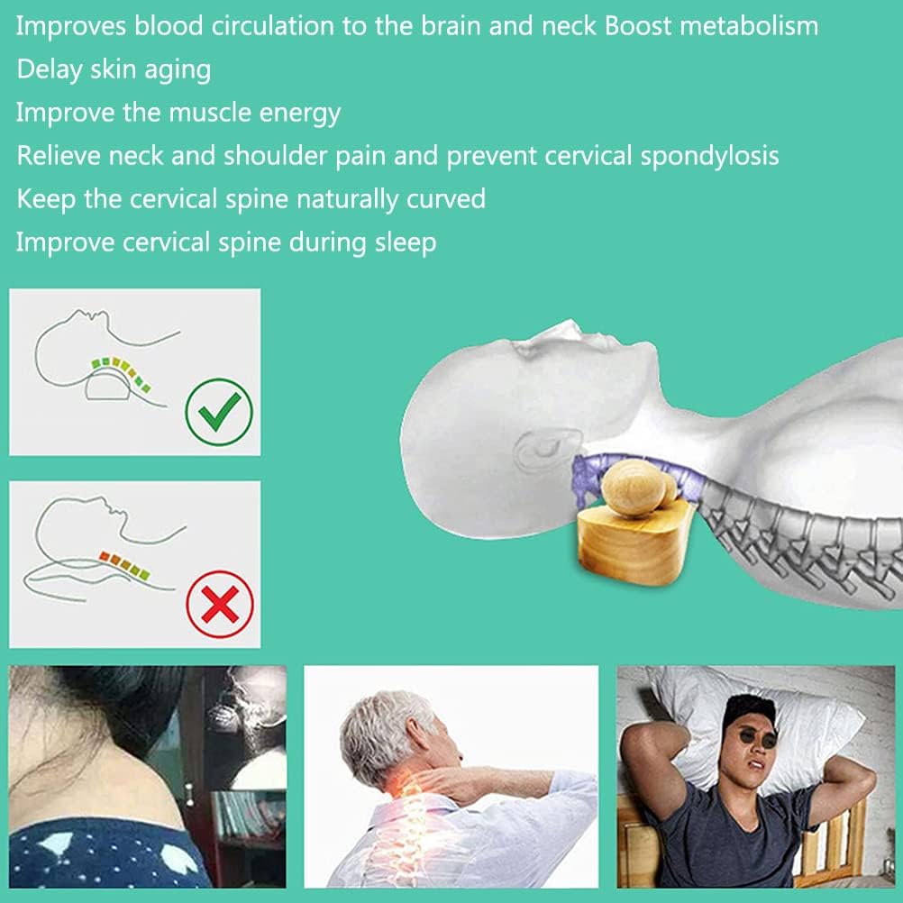 Wooden Point Massager, Psoas Muscle Release Tool, 6 Massage Heads, Back, Waist, Shoulder, Neck, Hips, Pelvic Correction, Manual/Hand-Powered