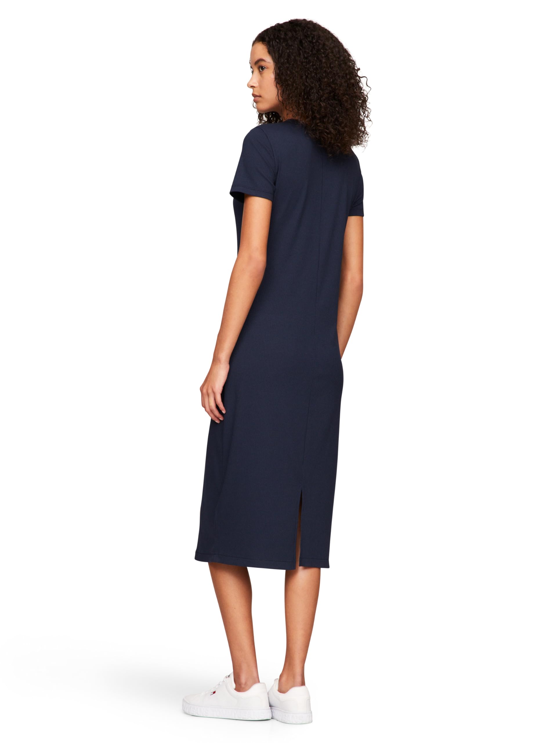 Tommy Jeans Bodycon Midi Dress with Logo Detail Robe Femme