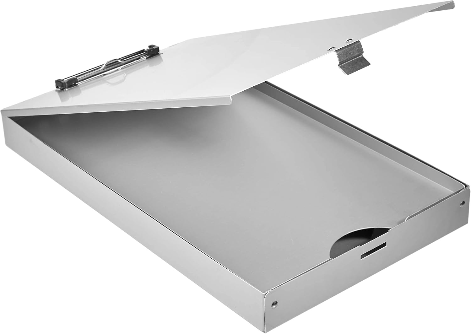 Amazon Basics Aluminum Storage Clipboard - 16" x 9", Three-Tier, Low Profile Clip