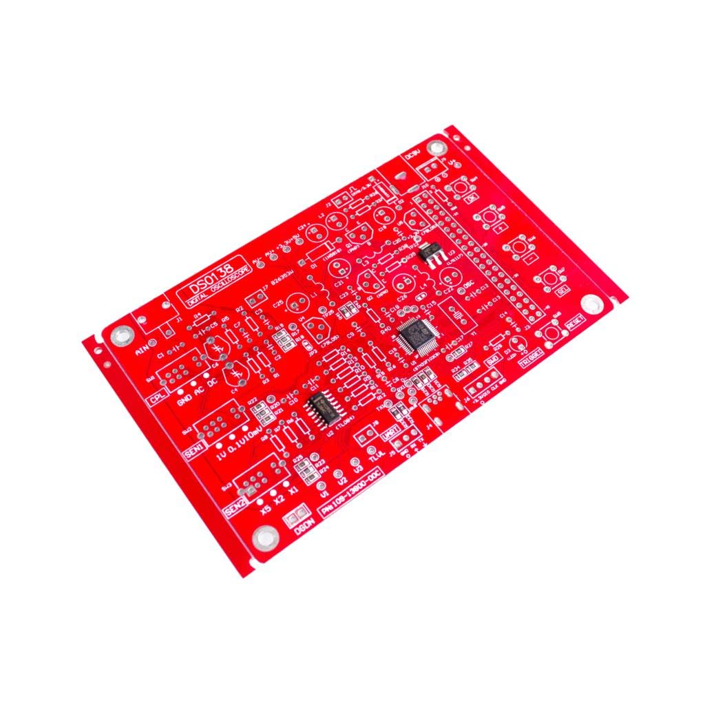 DSO138 2.4" TFT Pocket-Size Digital Oscilloscope Kit DIY Parts Handheld + Acrylic DIY Case Cover Shell