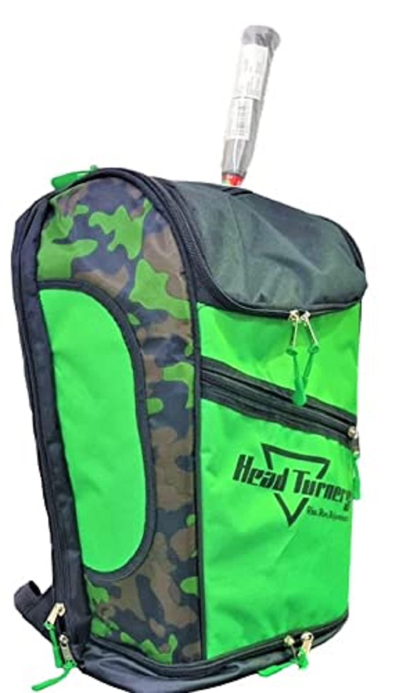 HeadTurners Pro Badminton Kitbag Backpack with Shoe Pocket (Green Camo/Black) (B09M8MQFPR) Amazon Price History, Amazon Price Tracker