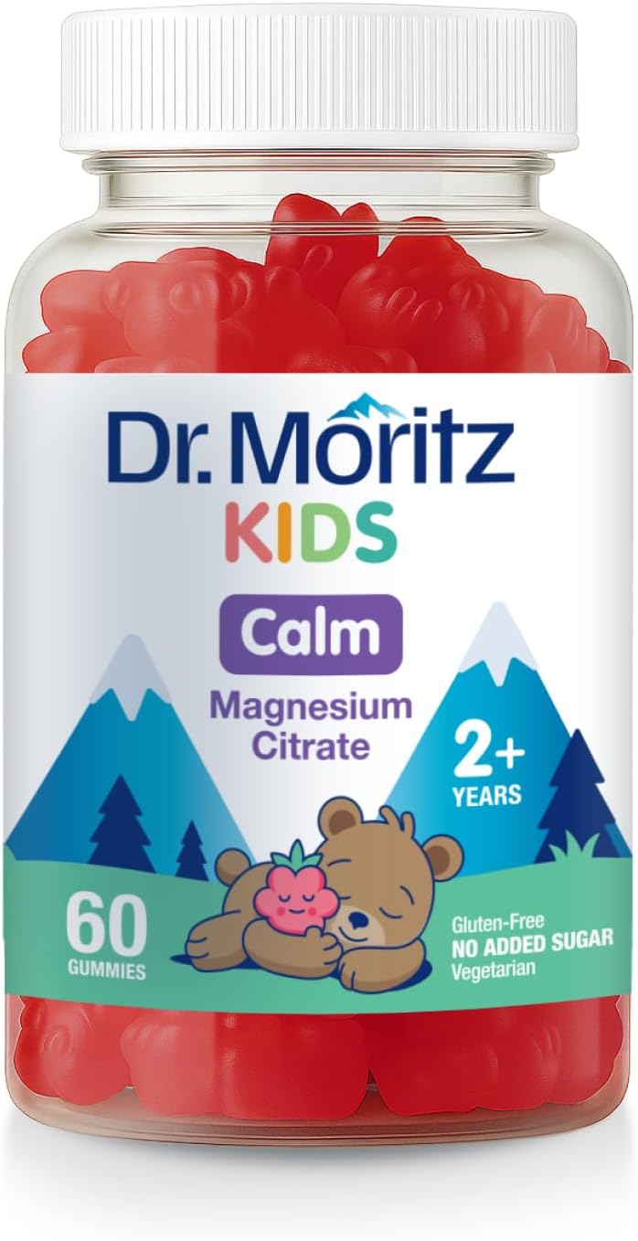 Kids Magnesium Citrate Kids Anti Stress Sugar Free Gummies, 60 count