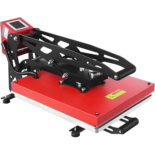 PERFERATE 16" x 20" Heat Press 1800W Semi-Automatic Heat Press Machine for T Shirts Pressure & Temperature Adjustable Auto-Open Slide Out Shirt Press Machines for Clothes, Puzzles, Mugs
