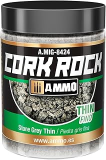 Ammo by MIG Dioramas Terraform Thin Cork Rock 100 ml, Stone Grey