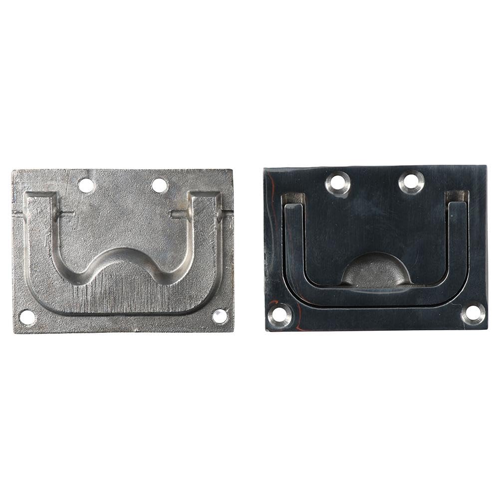Upluckey Flush Lift Home Furniture Boat Ring with Mount Screws Solid 316 Stainless Steel for Boat Deck Hatches Handles