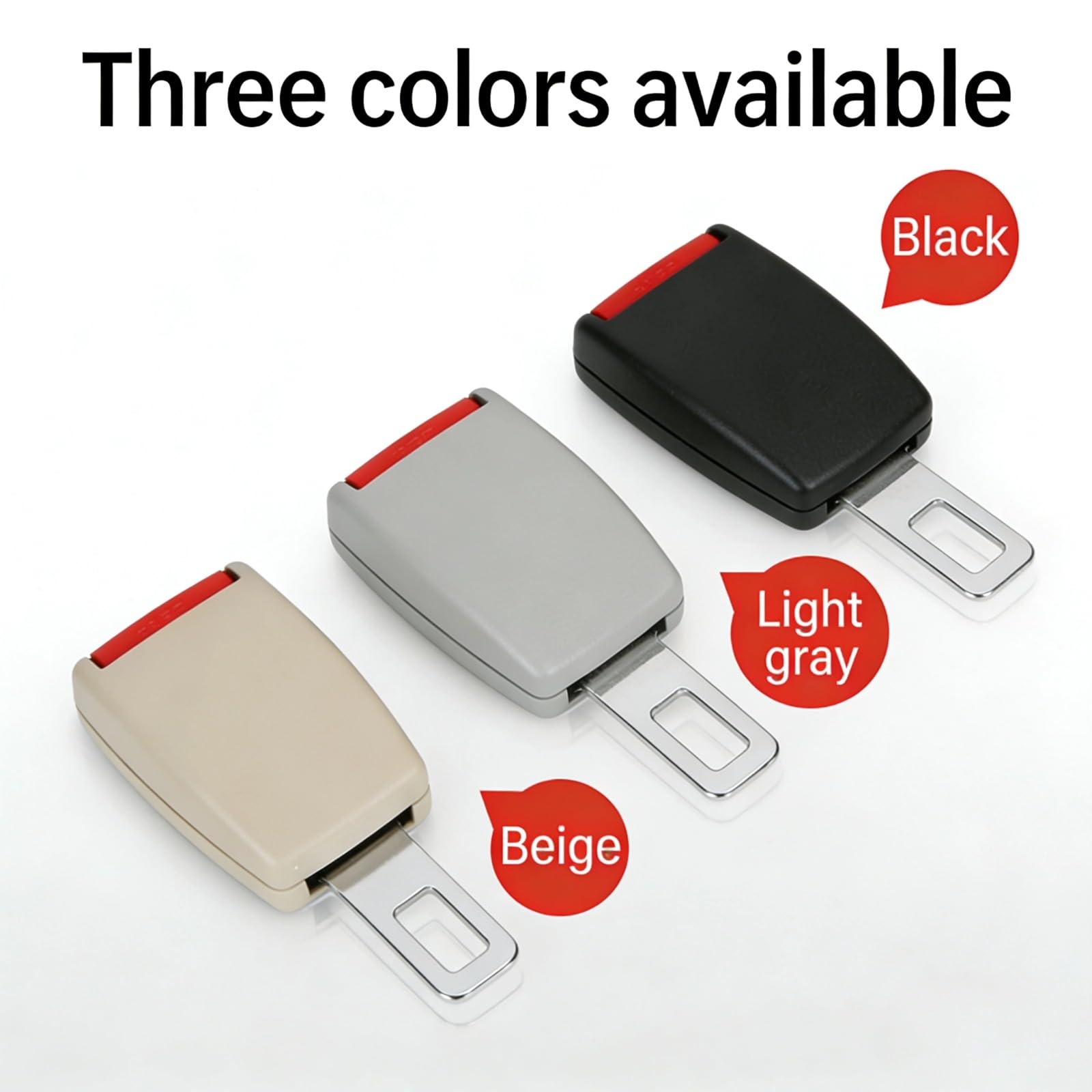Car seat Belt Extender, seat Belt Shoulder Guard, Padded Extension Buckle, Plug Buckle, seat Belt Clip, auto Parts (2 Pack) — view 6
