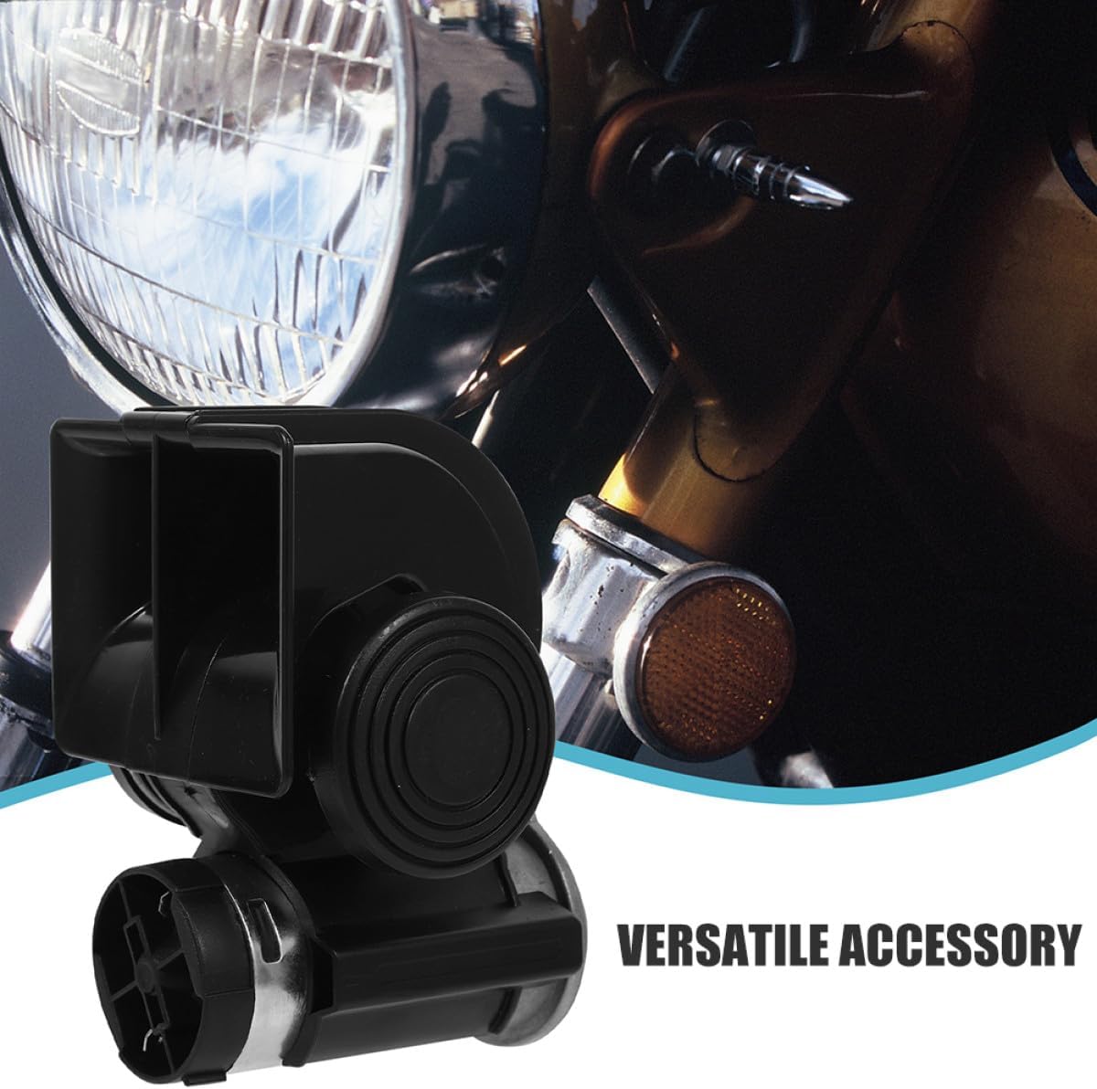 12v Train Horn for Car and Truck Loud Snail Air Horn Black for Automotive Exterior Accessories Suitable for Pickup Trucks and Motorcycles