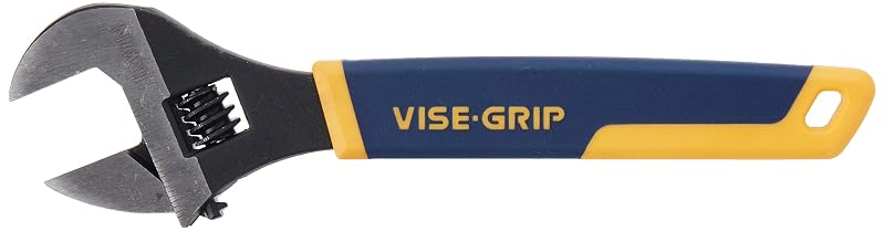 Chave ajustável IRWIN VISE-GRIP em aço cromo-vanádio, 25,4 cm, com escala SAE e métrica (2078610)