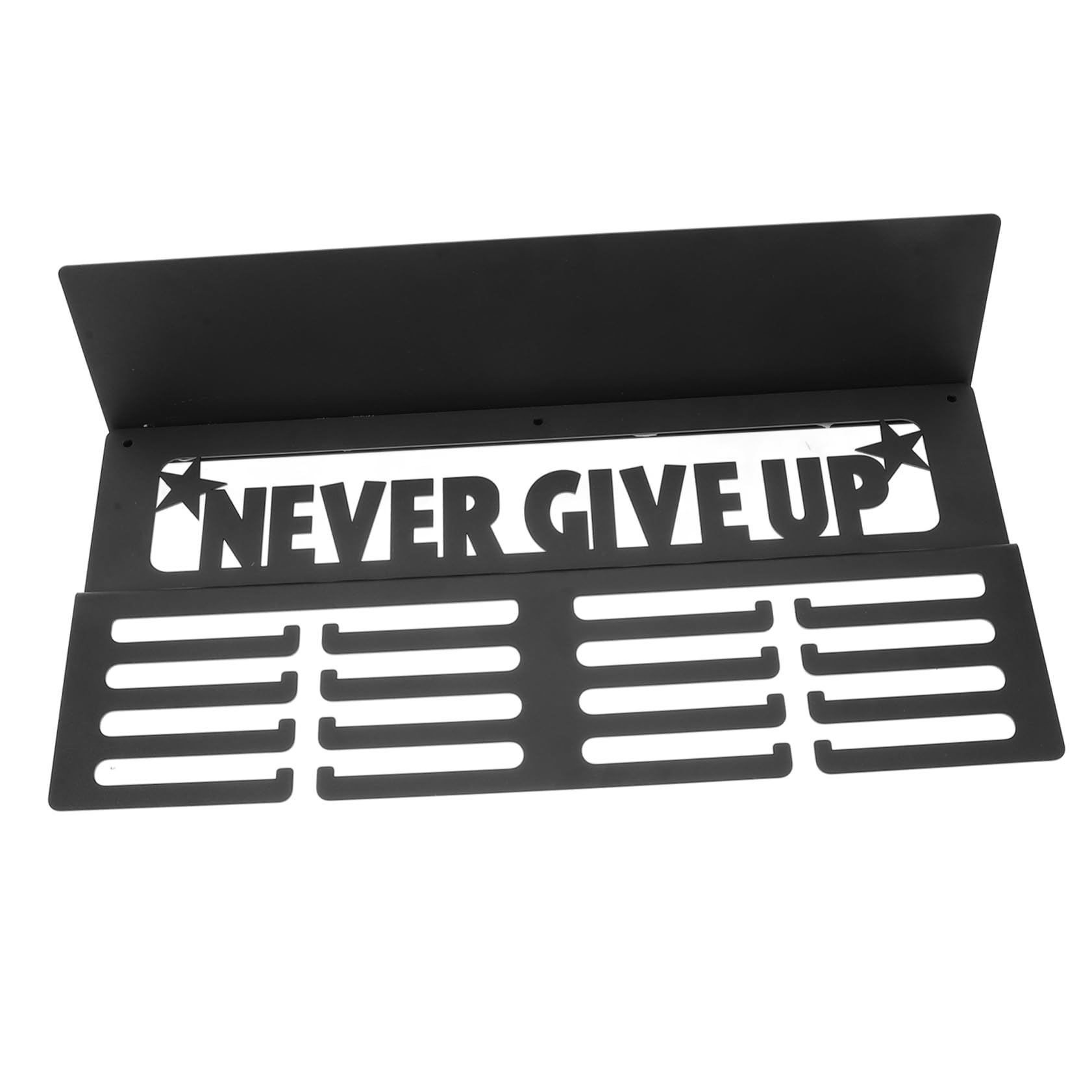 Soporte Medallas Deportivas de Hierro Negro, Percha para Medallas Diseño Versátil y Ahorro de Espacio para Casa, Exhibición Ordenada
